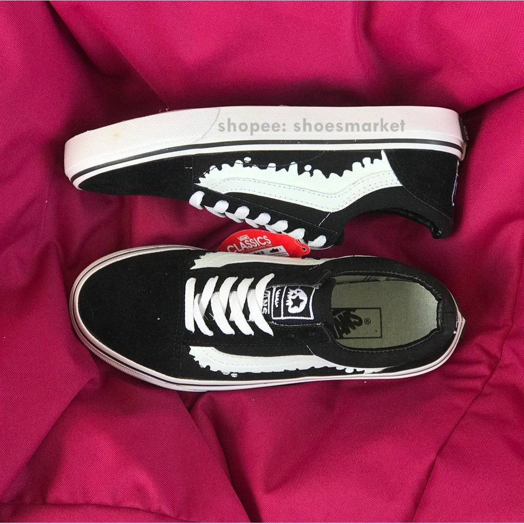 OBRAL SEPATU VANS OLDSKOOL MOST MISFITS BLACKWHITE