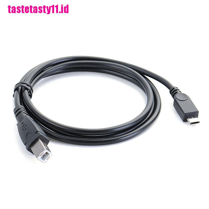 Kabel Data OTG Micro USB Male To USB B Type B Male Panjang 3.2ft Untuk Handphone