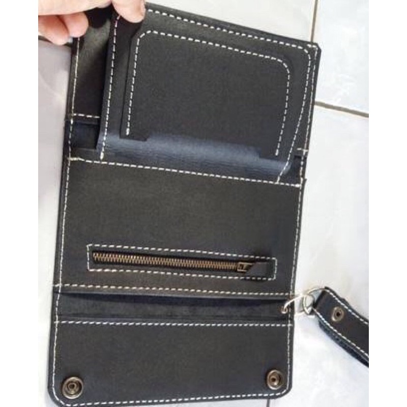 Dompet kulit Harley Davidson Free Tali kulit