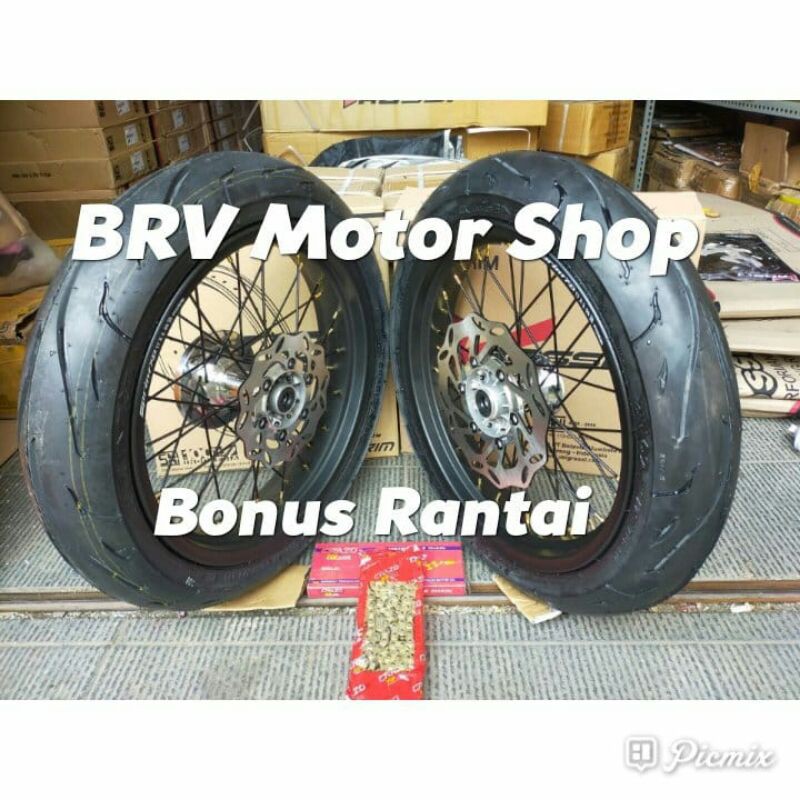 Jual Velg Super Moto Klx Bf D Tracker Paket Supermoto Klx Bonus