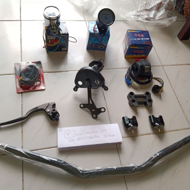 sepaket dudukan stang postcomp trondol beat street trondol motor Honda matic bebek