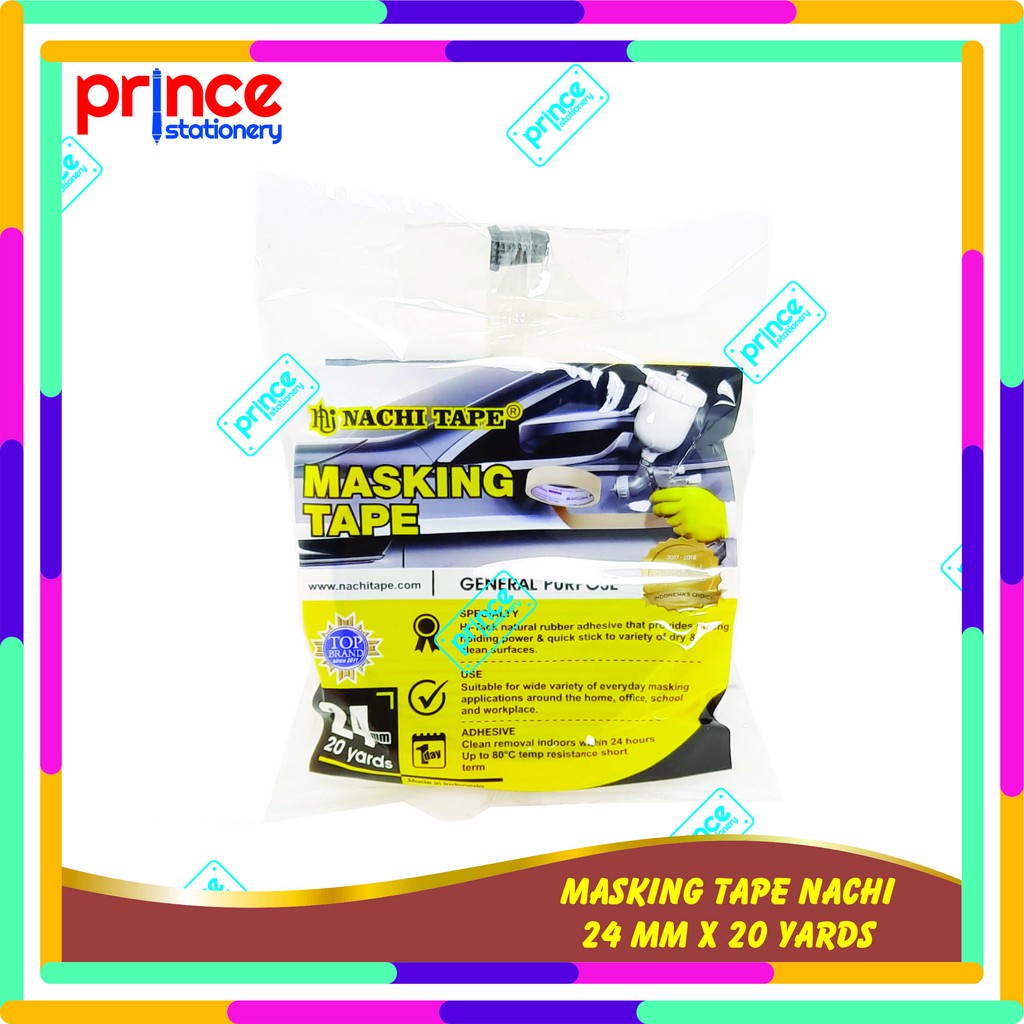 

MASKING TAPE / ISOLASI KERTAS NACHI 24 MM X 20 YARD