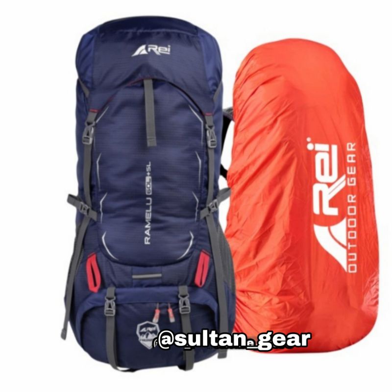 TAS GUNUNG AREI RAMELU 60 LITER MURAH ORIGINAL - KERIL REI / Rei 60l murah / tas gunung arei 60l