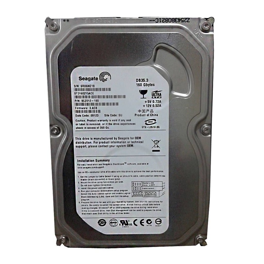 Hardisk Internal PC 160GB Seagate SATA  Terlaris