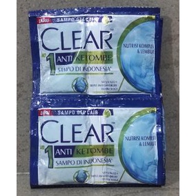 * NCC * CLEAR Shampo Anti Ketombe Menthol Segar Dingin Shampoo Saset - Kemasan Sachet