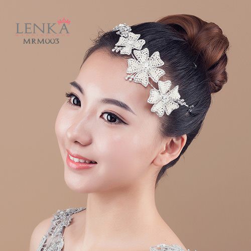 LENKA Aksesoris Rambut Headpiece Pengantin Hiasan Sanggul Tiara Bridal MRM003