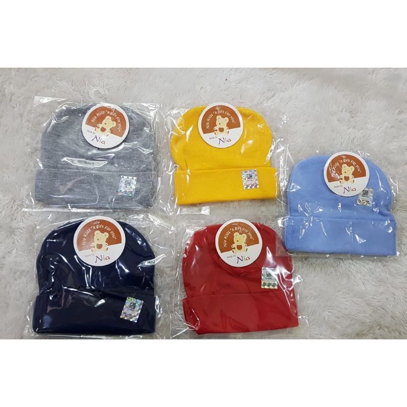 NIA-TOPI BAYI NIA POLOS-TOPI BAYI MURAH