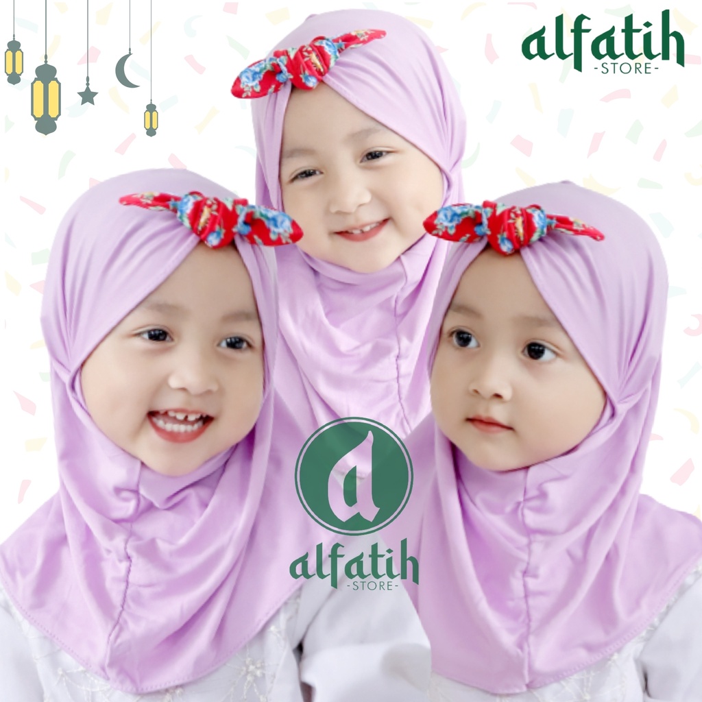 ALFATIH STORE / JILBAB ANAK SIMPUL BUNGA/ JILBAB ANAK MURAH / HIJAB ANAK TERBARU / HIJAB BAYI COD / KERUDUNG ANAK HIJAB ANAK BAYI PEREMPUAN / HIJAB ANAK / JILBAB ANAK BAYI USIA 2 TAHUN BAHAN JERSEY PREMIUM NYAMAN DI PAKAI