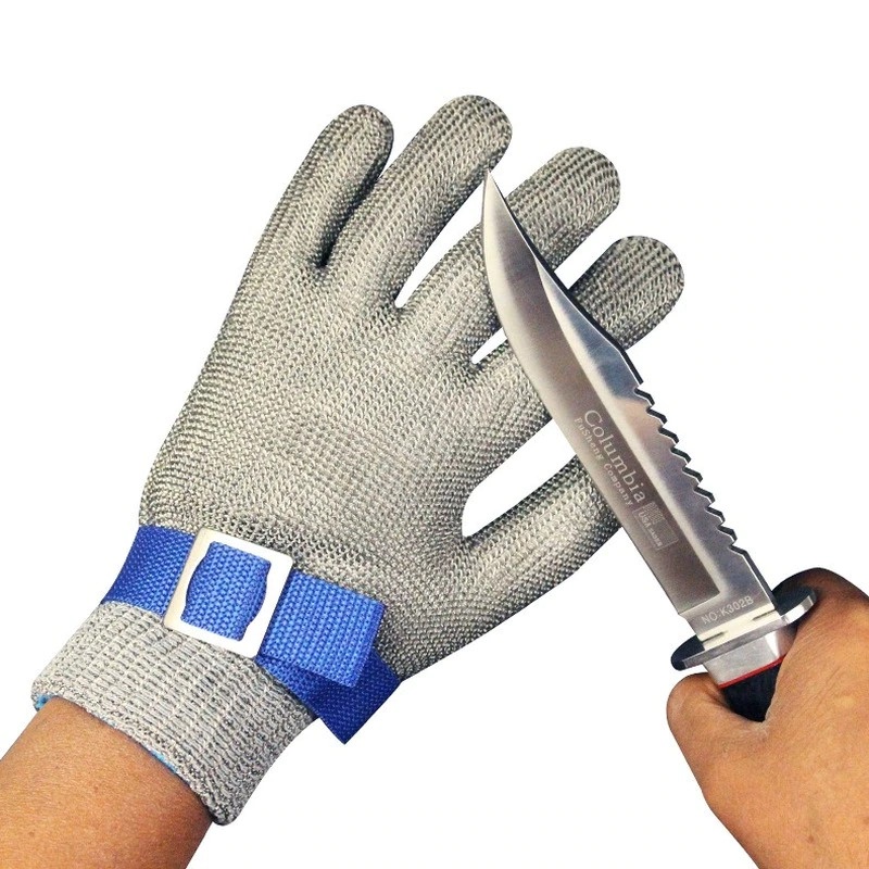 SDu6 Batex Sarung Tangan Pengaman Anti Goresan Pisau Gloves Safety Cut Resistant Stainless Steel L Bx103 Blue By Pro