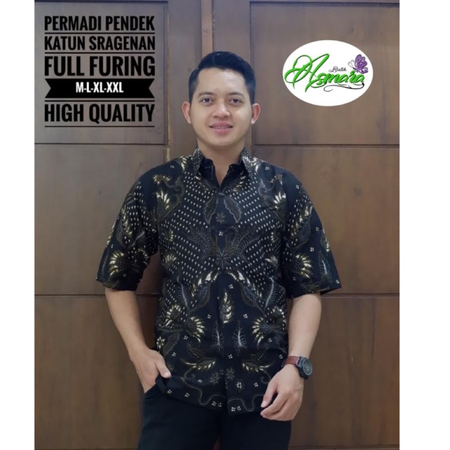 Batik PERMADI Pendek Katun Full Furing Termurah