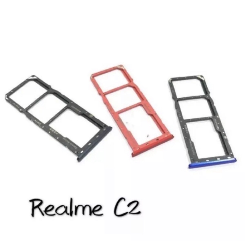 Simtray Sim Lock Realme C2 RMX1941 | Slot Sim Tempat Kartu Realme C2 Original