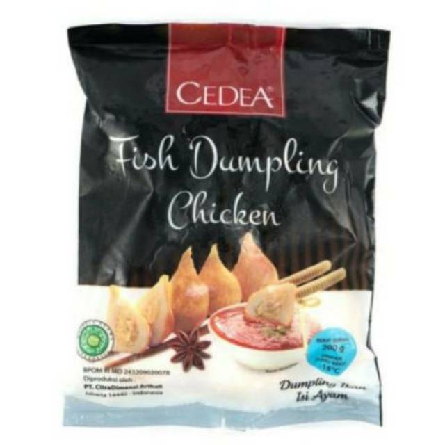 

CEDEA DUMPLING CHICKEN 200GR PREMIUM DUMPLING AYAM CEDEA FRIZEN FOOD