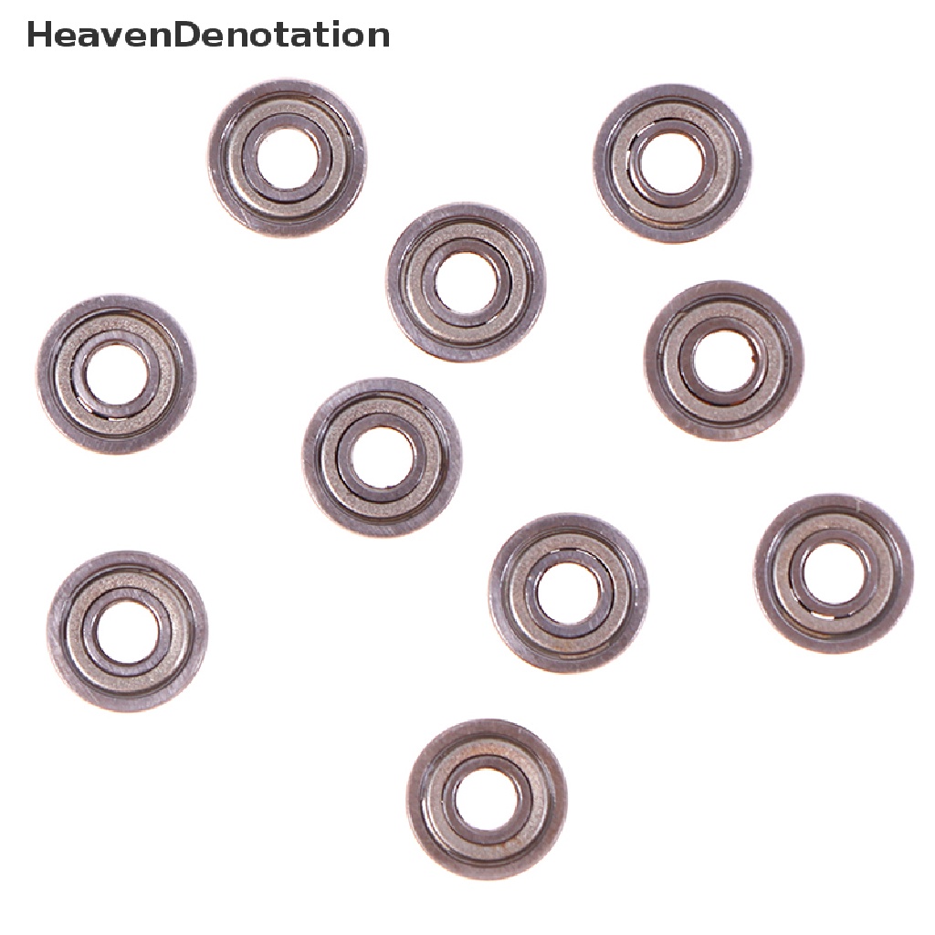 (Heavendenotation) 10pcs Bola Bearing Deep Groove Bahan Carbon Steel Ukuran 5x14 X 5mm 605zz