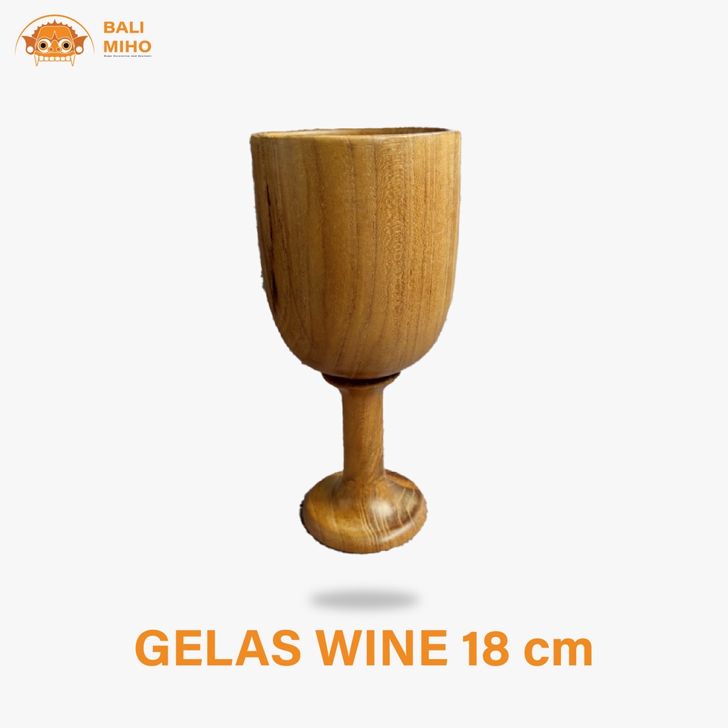 Gelas Wine Kayu Jati - Gelas Wine - Gelas Anggur - Gelas Anggur Kayu Jati - Gelas Unik - Gelas Anggu