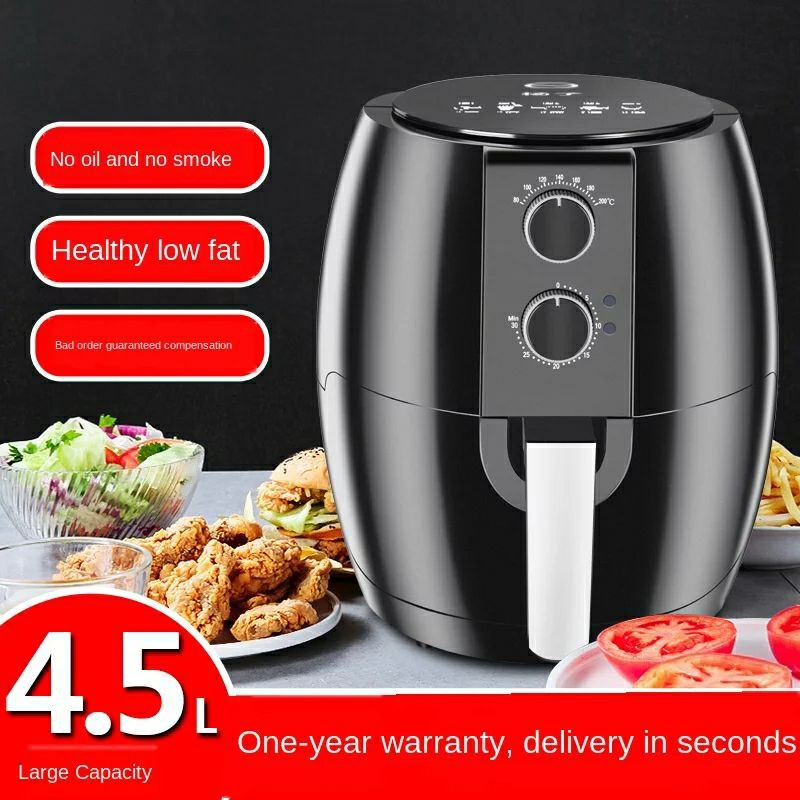 Air fryer mesin penggoreng pintar tanpa menggunakan minyak 4,5L