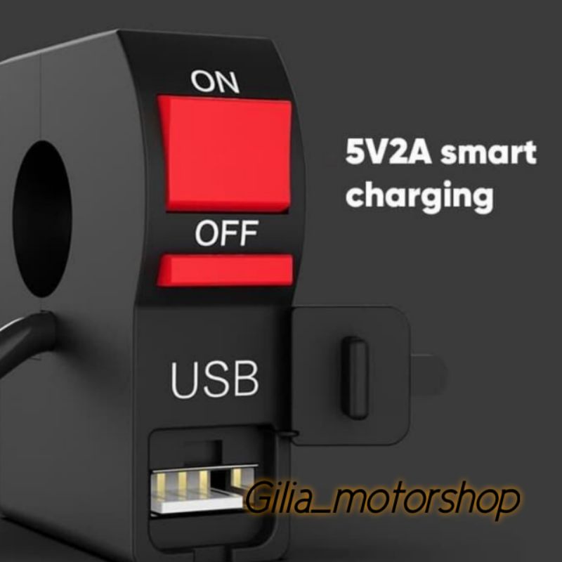 Saklar Stang Charger USB Saklar On Off Plus USB Accessories Motor