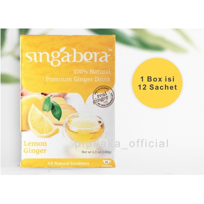

Singabera Lemon Ginger / Jahe Lemon ( Premium ) 12 sachet (BERKUALITAS)