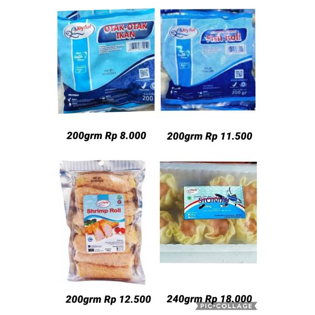 

Joyful Otak-Otak Ikan / Joyful Fish Roll / Joyful Shrimp Rol / Joyful Siomay Udang