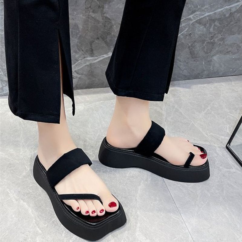 RYX - Puffy Rizen Sandal Slip-On Hak Wanita Fashion Casual - Ori Import