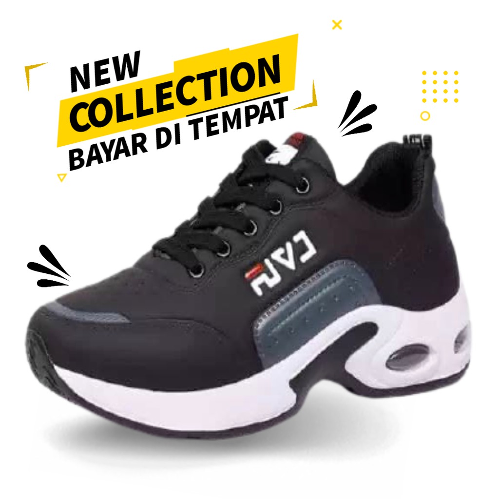 Sepatu pria keren 2021 Sepatu Sneakers pria hitam putih  Sepatu Sekolah pria Keren murah