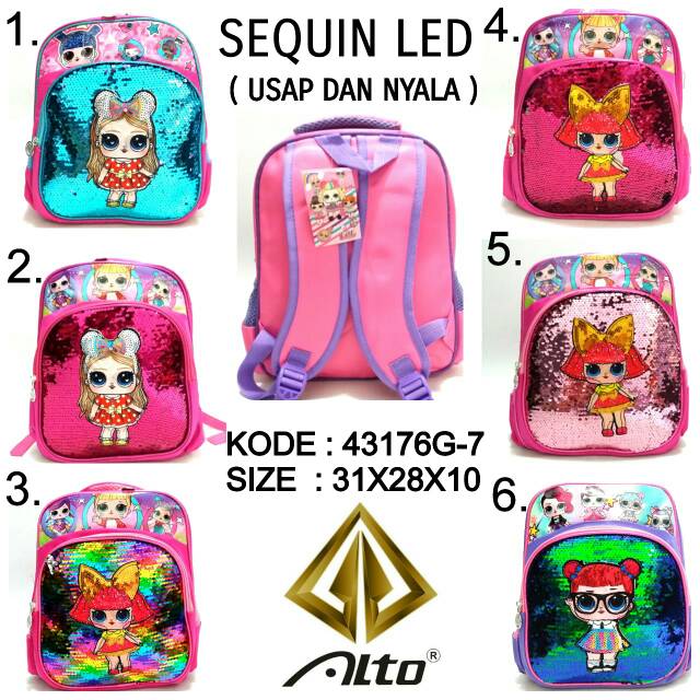 TAS RANSEL BACKPACK USAP DAN LAMPU  ALTO 43176G-7