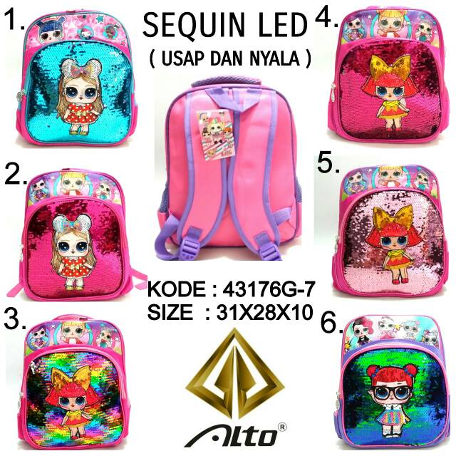 TAS RANSEL BACKPACK USAP DAN LAMPU  ALTO 43176G-7