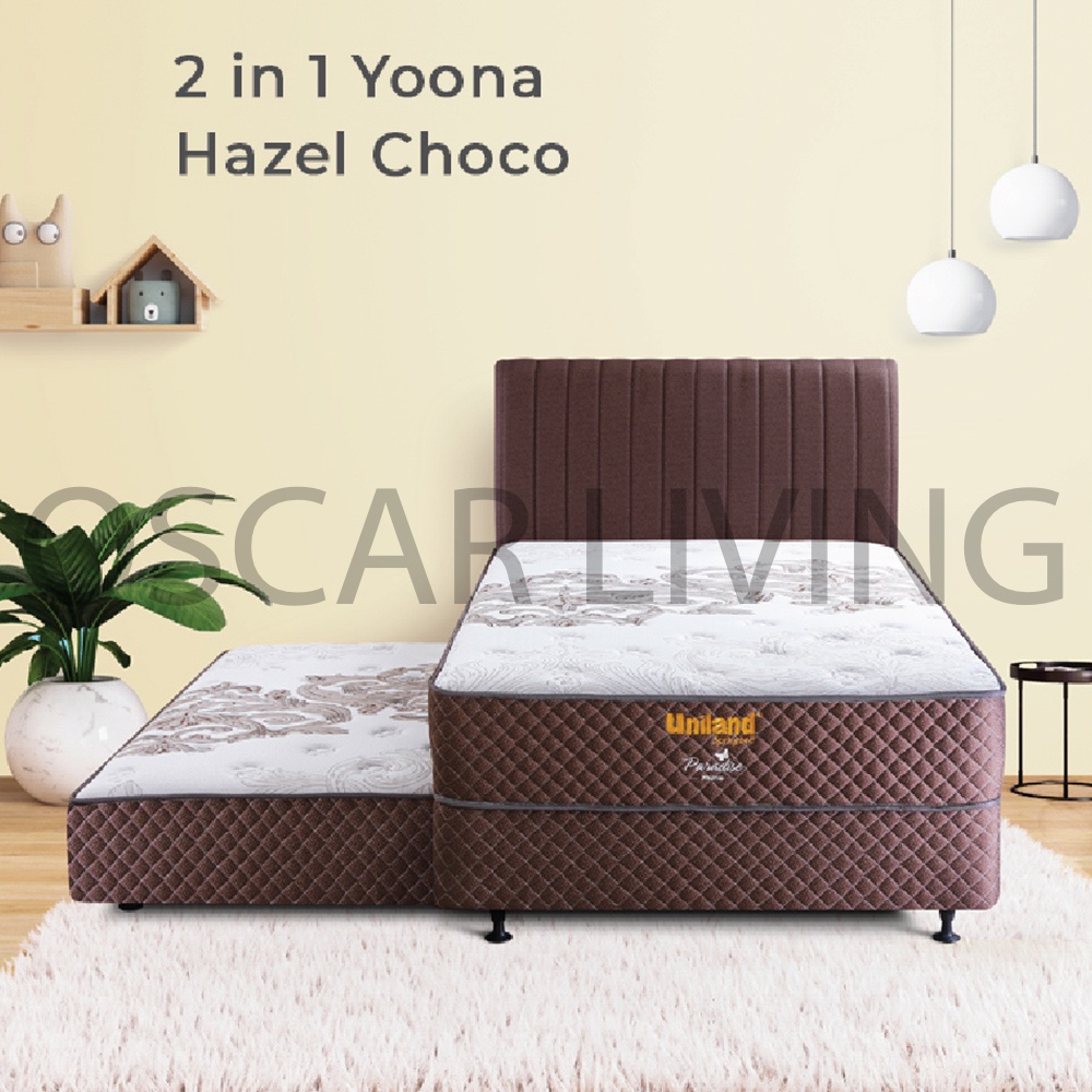 UNILAND Springbed 2in1 Paradise Kasur Springbed HB Yoona Fullset - Khusus Jabodetabek