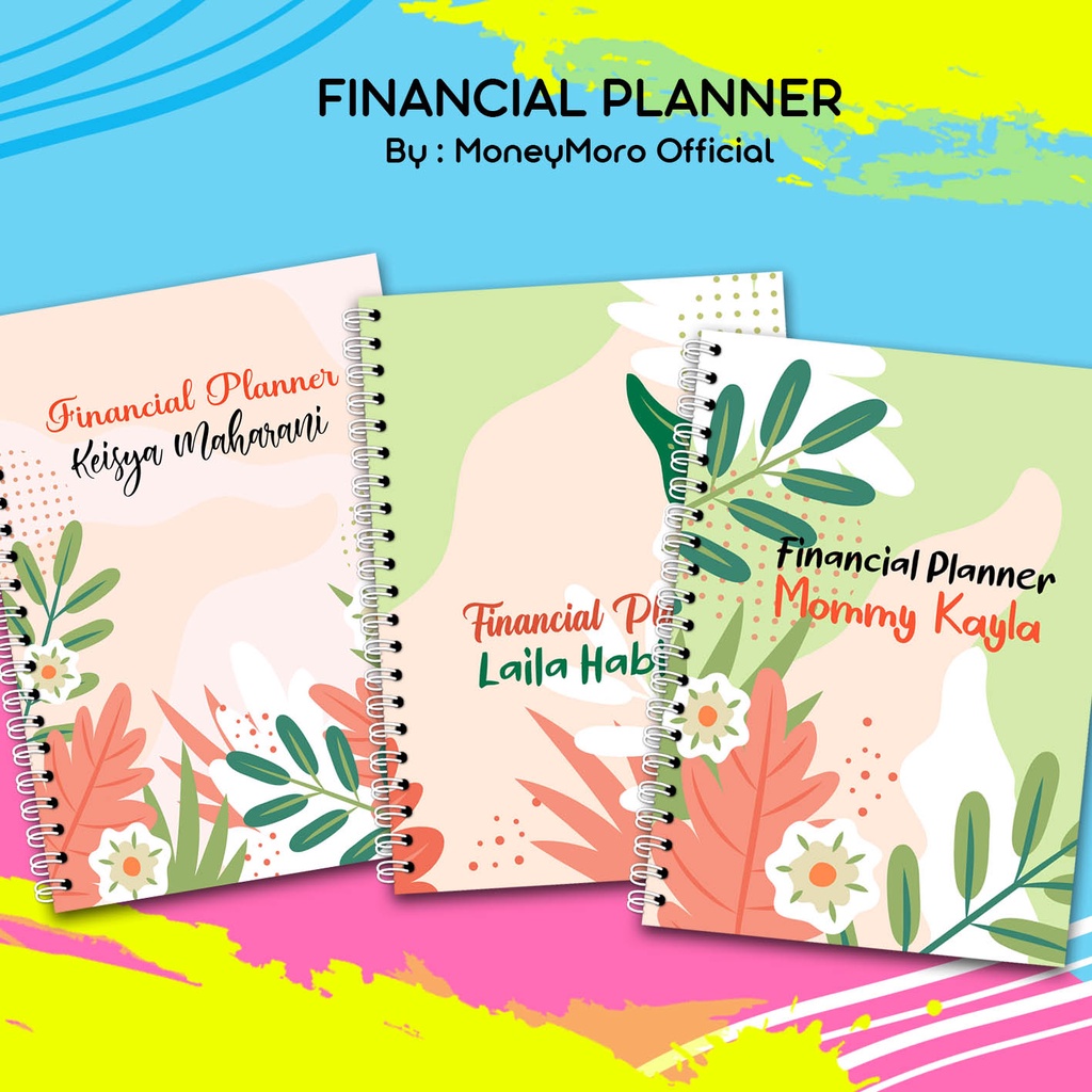 

MoneyMoro Financial Planner untuk 2 Tahun / Buku Catatan Keuangan Jilid Spiral 022-024