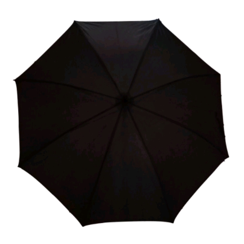 Payung Hitam / Putih/ Transparan Korea Jepang Black Umbrella Kualitas Bagus  ibz