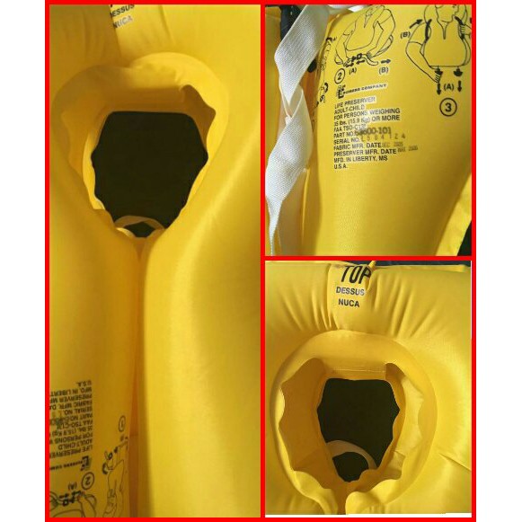 Lifevest pelampung bongkaran x pesawat