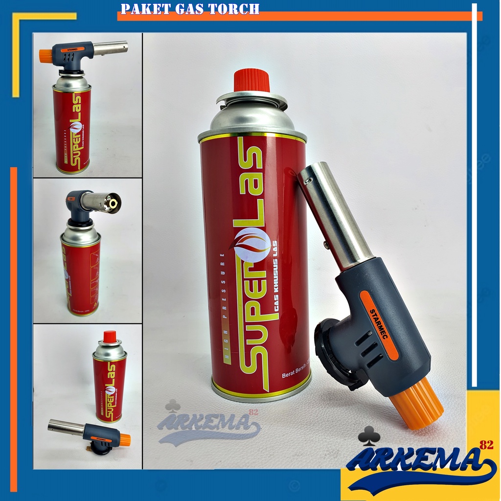 PAKET GAS TORCH | PORTEBLE GAS TORCH | BLANDER LAS SET + GAS | KEPALA LAS | ALAT BAKAR MAKANAN | SET PORTEBEL GAS