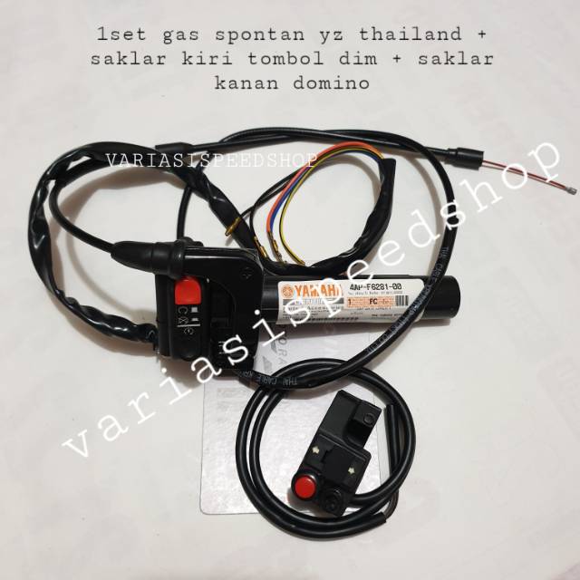 Paket Hemat 3in1 - Gas Spontan Yz Thailand + Saklar Kiri klakson dim + Kanan Plus Stater DMN Univers
