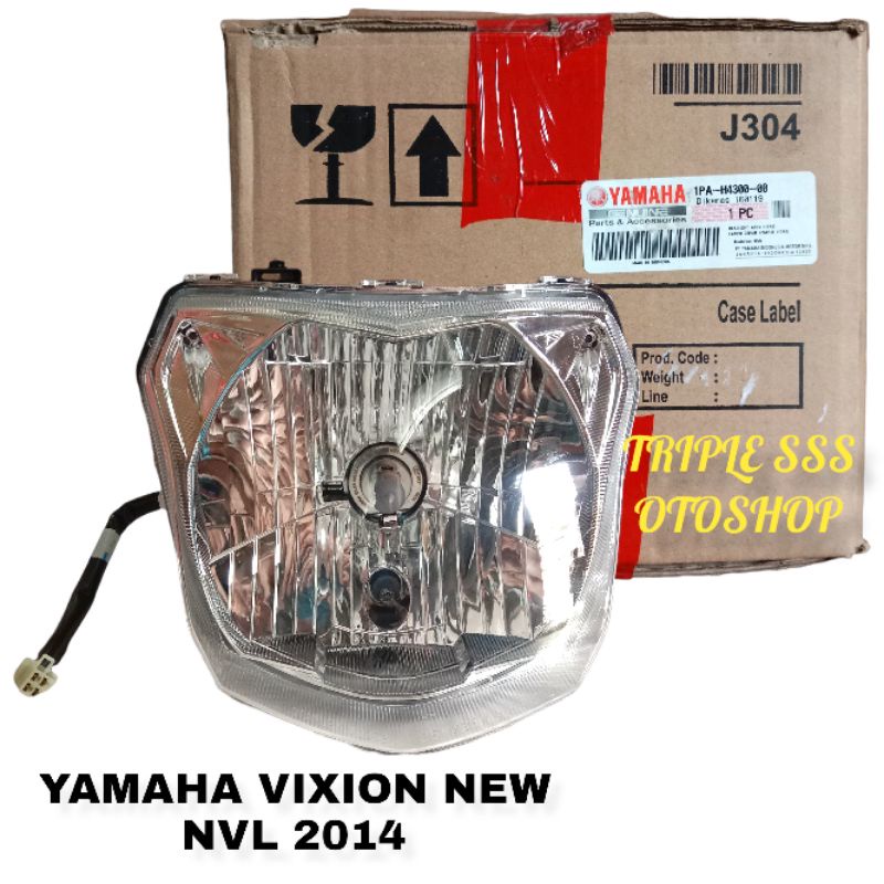 REFLEKTOR ASSY LAMPU DEPAN KOMPLIT COP LAMPU BOHLAM YAMAHA ORI ORIGINAL VIXION NEW (1PA) NVL 2014