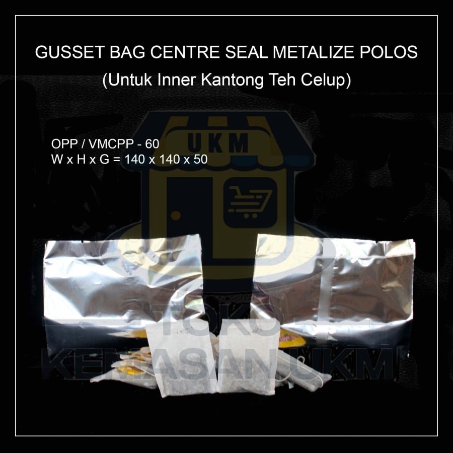 Gusset Outer/Wadah 25 bag Kantong Teh Celup