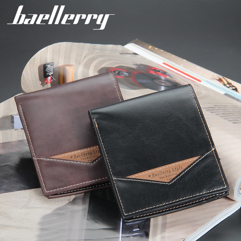 BAELLERRY DR072 Dompet Pria Bahan Kulit PU Leather Premium WATCHKITE WKOS