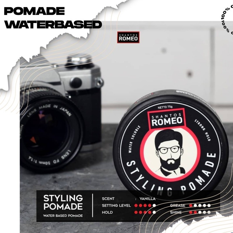 Shantos Romeo Hair Styling Pomade Waterbased 75gr