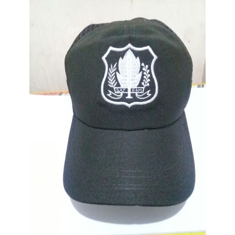 topi satpam coklat baru