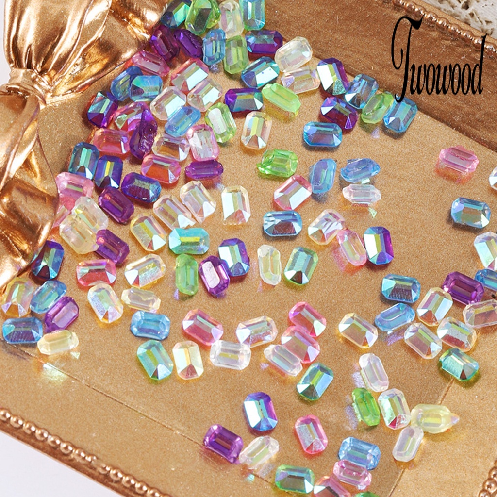 100pcs Ornamen Kuku 3D Bahan Resin Tahan Air Untuk Dekorasi Nail Art