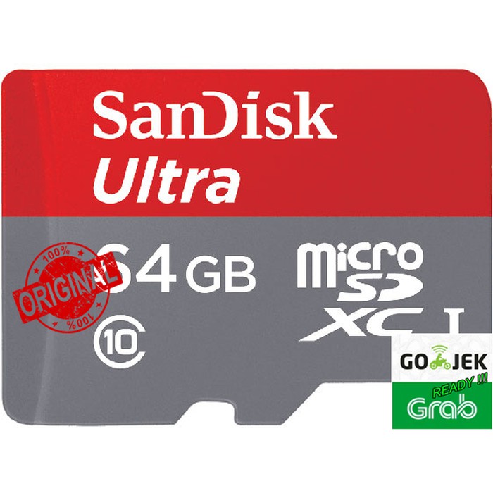 Memory MicroSD Sandisk Ultra SDXC 64GB 100MB/s with Adapter ORIGINAL