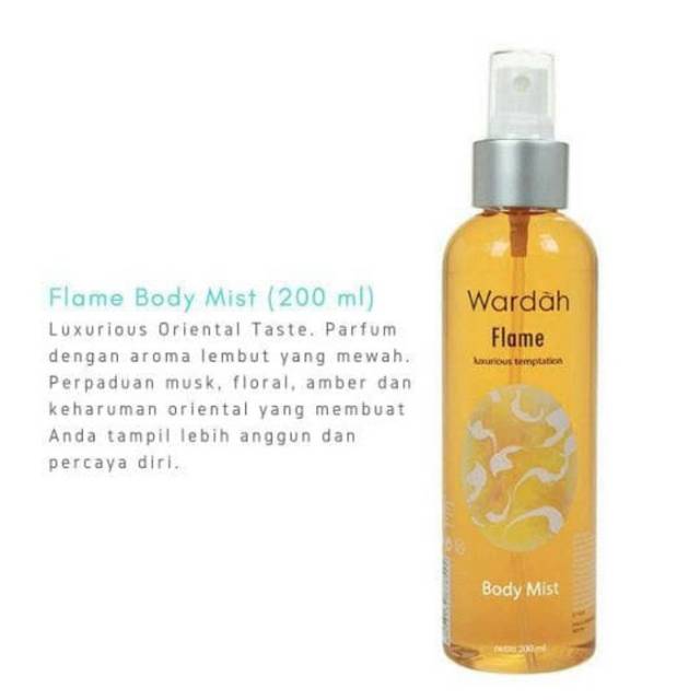 Wardah Body Mist Flame / Body Mist Flame Wardah - 200 ml