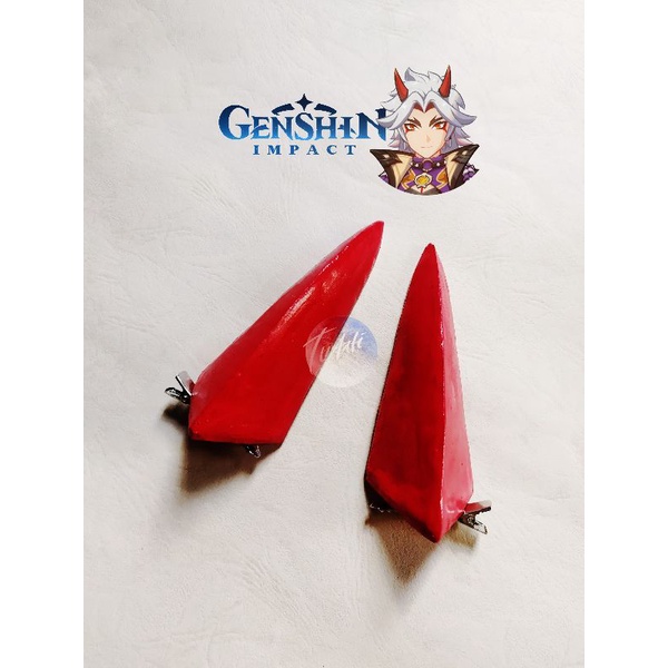 Tanduk Cosplay Itto - GI | Cosplay Horns | Arattaki Itto Cosplay