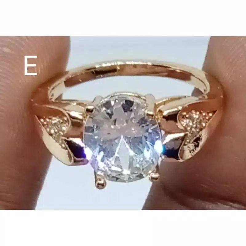 c8.cincin xuping lapis emas wanita/pria