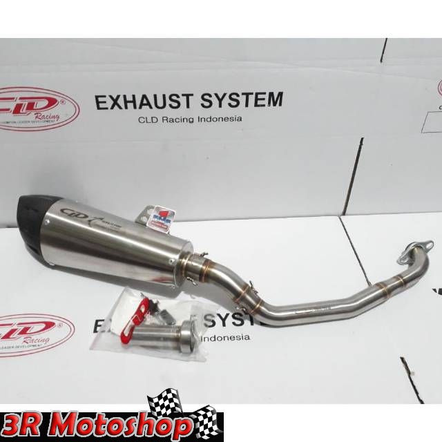 Knalpot Original CLD Type Shark Series Long Nmax Aerox