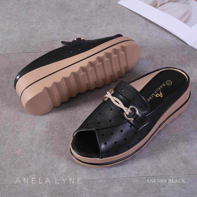 ANELA LYNE WEDGES SANDAL PEEP TOES TSABITA ANE1008 ORIGINAL