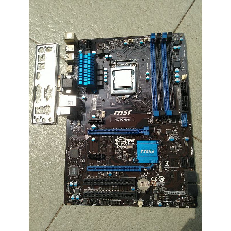 Mobo h97 pc mate MSI LGA1150 Intel generasi 4