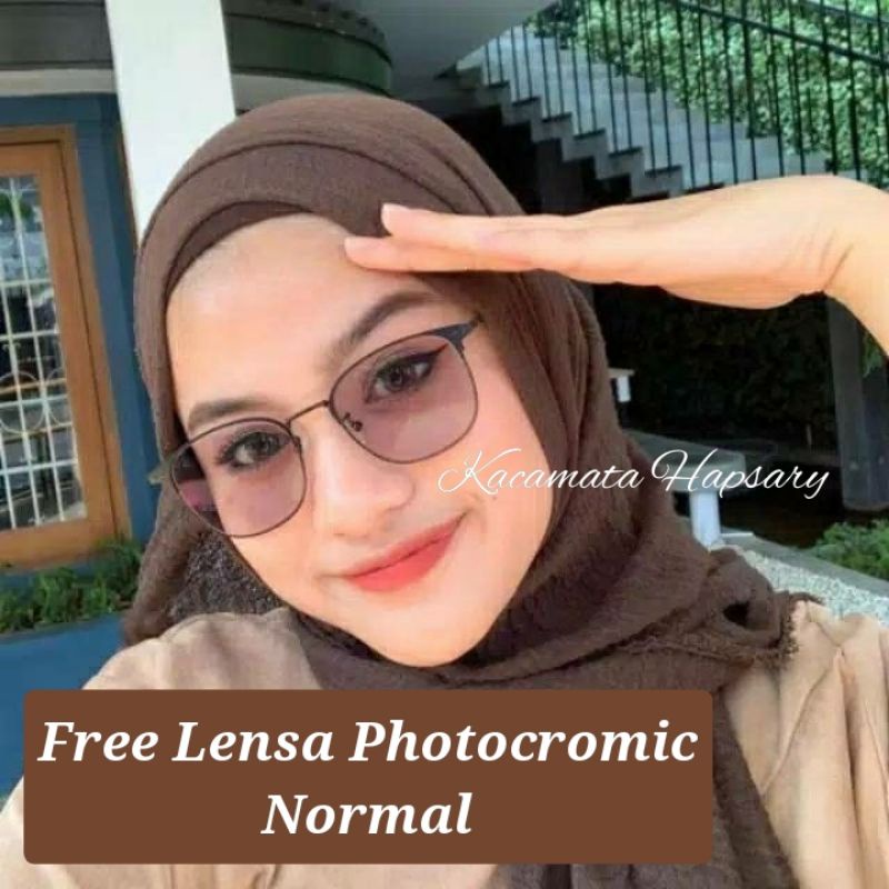 FRAME KACAMATA PHOTOCROMIC 1924 TERBARU ( NORMAL ) KACAMATA WANITA, KACAMATA ANTI UV