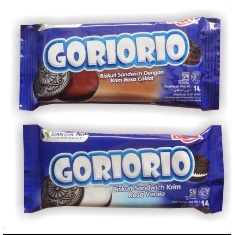 goriorio biskuit sandwich dengan krim 1 renteng