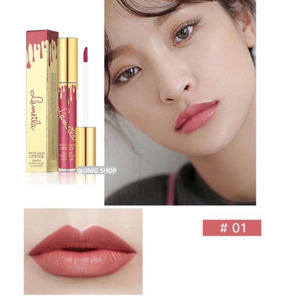 [NEW] Lameila Silky Glass Matte Liquid Lipstik ORIGINAL / Liptint Korea Liptint Tahan Lama / Lipstik Tahan Air dan Minyak / Lipstik Ala Korea Bagus / Lip cream Lip Tint Lipbalm Original / Makeup Kosmetik Wanita Liptint Anak Sekolah Murah