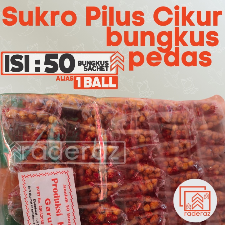 

50pcs bungkus sukro CIKUR BALL rasa PEDAS Sari Rasa Garut untuk Toping Baso Aci Cuanki Seblak by RADERAZ (bisa GROSIR bisa COD)