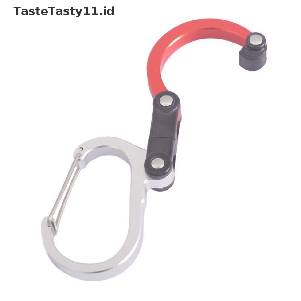 【TasteTasty】 Carabiner Rotating Hook Clip Strong Clips For Camping Hiking Travel Backpack .